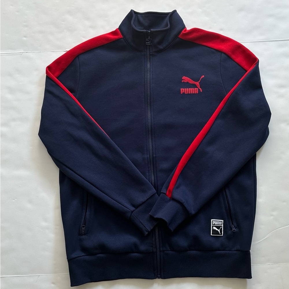 Puma T7 Blue and Red Track Jacket